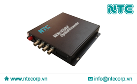 Bộ thu phát tín hiệu Video sang Quang 4 Kênh (NMC-S4V Series)