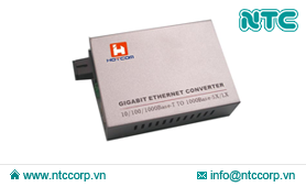 Bộ chuyển đổi quang điện Gigabit 10/100/1000M 1 sợi quang